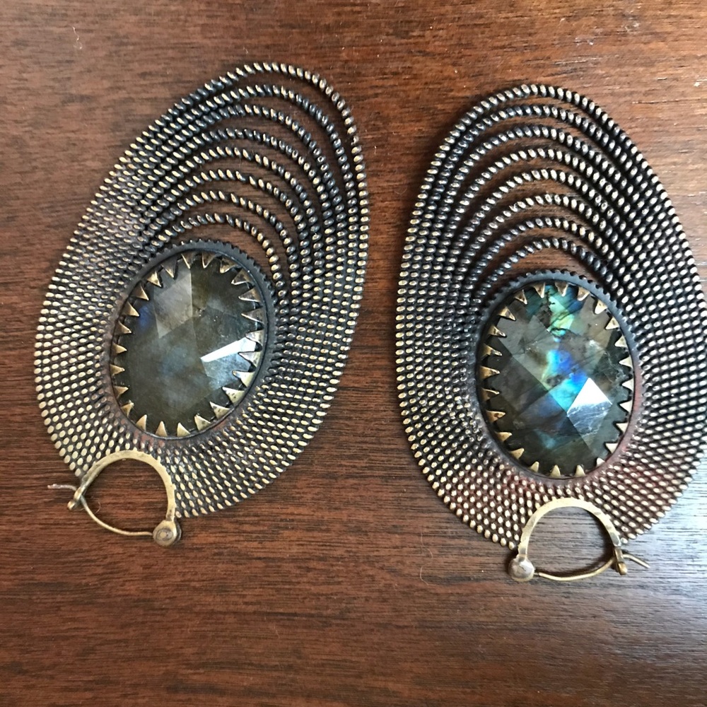 Labradorite earrings